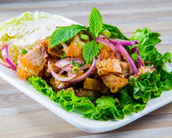 Image: Crispy Pork Larb